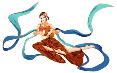 【PNG素材网-png.mixinnet.cn】[PNG素材网]敦煌 飞天 仙女 神话 人物 手绘 传说国风敦煌