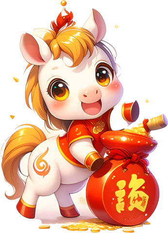 【PNG素材网-png.mixinnet.cn】马年