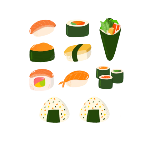 【PNG素材网-png.mixinnet.cn】寿司