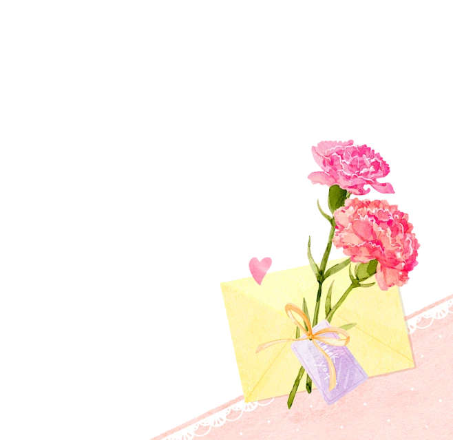 康乃馨母亲节感恩节PNG免抠素材 (180)【插画】母亲节·