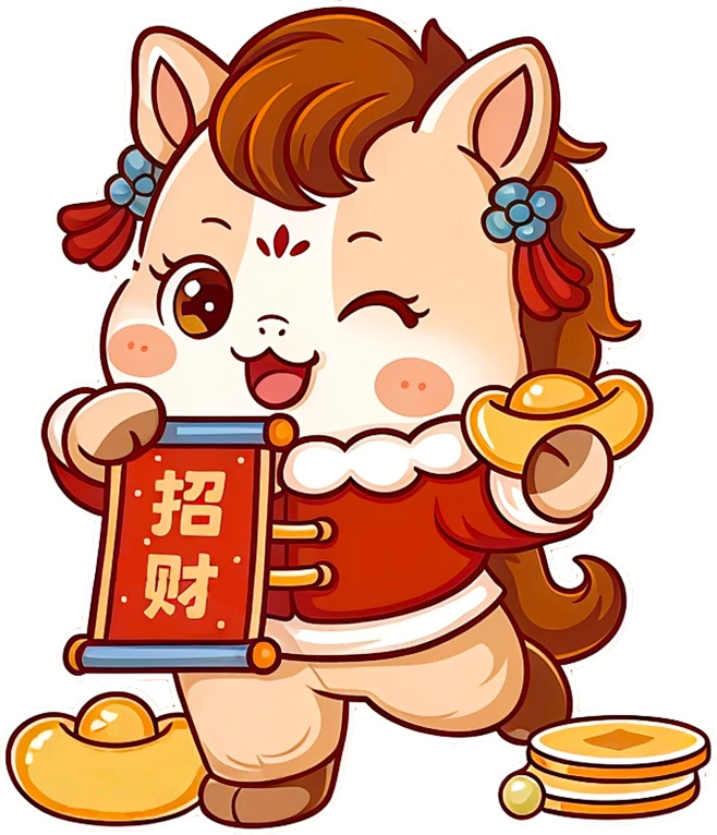 【PNG素材网-png.mixinnet.cn】卡通马ip