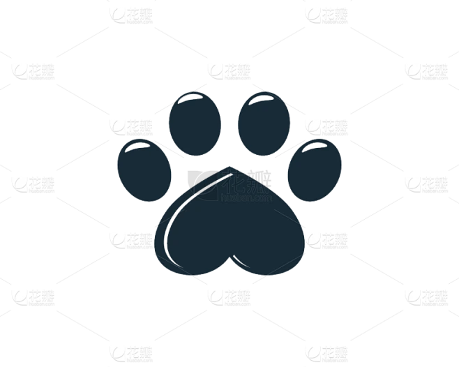 【PNG素材网-png.mixinnet.cn】计算机图标,绘画插图,品牌名称,矢量,模板,爪印,宠物,可爱