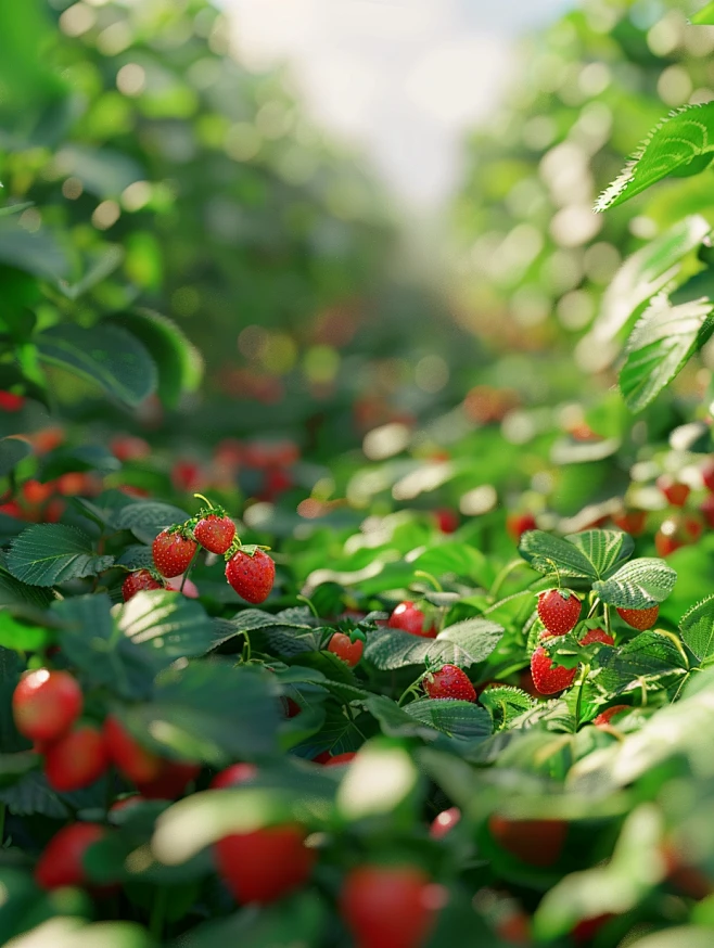 【PNG素材网-png.mixinnet.cn】草莓农场