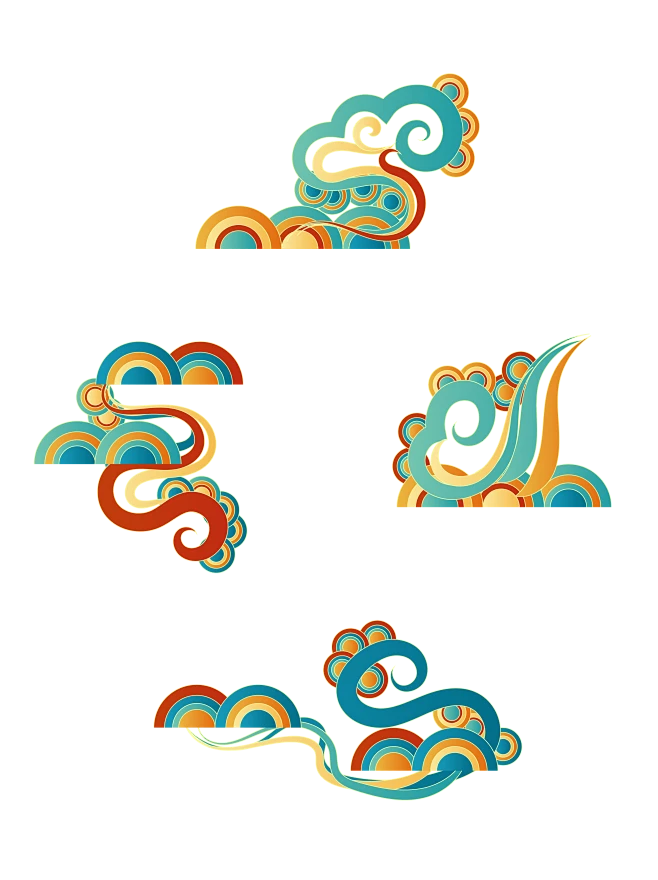 【PNG素材网-png.mixinnet.cn】敦煌风云纹 (5)