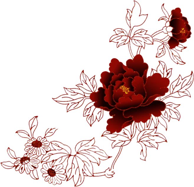 【PNG素材网-png.mixinnet.cn】PNG免抠牡丹花素材 - 红嘴绿鹦哥 - 精品采撷苑@北坤人素材