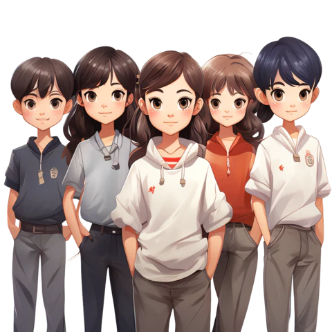【PNG素材网-png.mixinnet.cn】一群学生