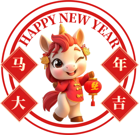 【PNG素材网-png.mixinnet.cn】马年大吉