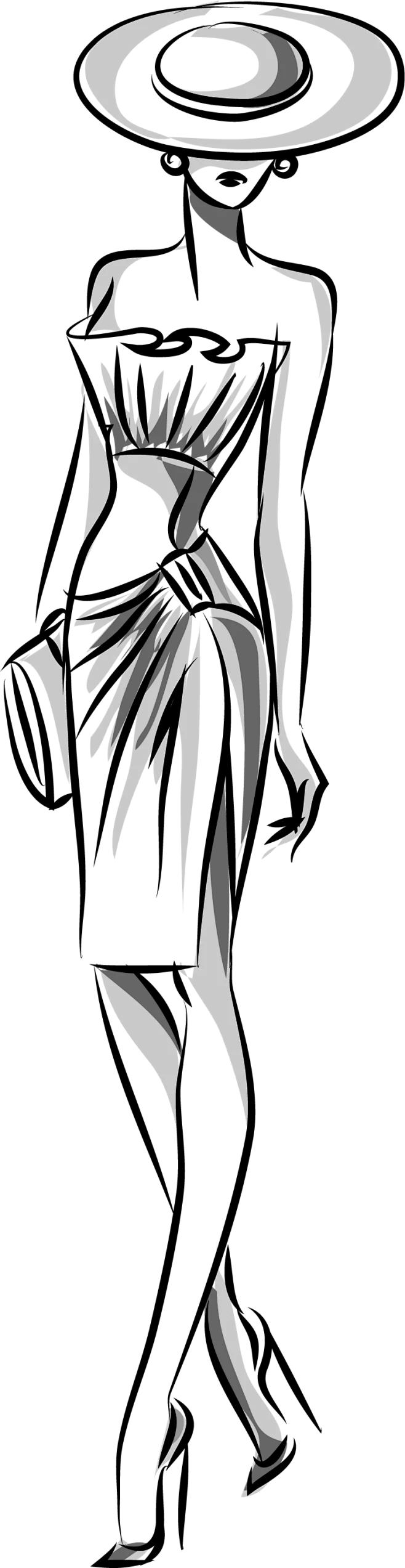 【PNG素材网-png.mixinnet.cn】女性人体线条