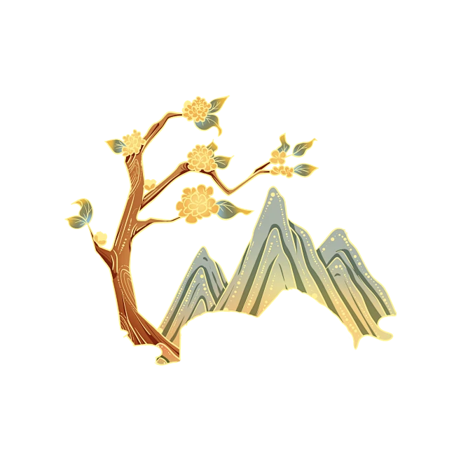 【PNG素材网-png.mixinnet.cn】中国风 桂花树