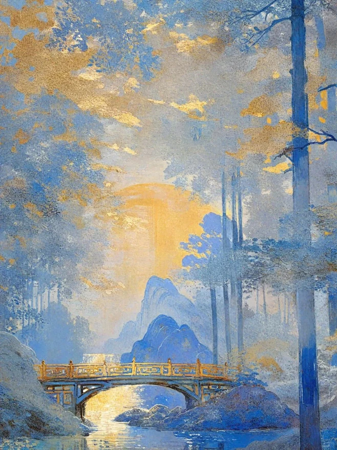 【PNG素材网-png.mixinnet.cn】此间山水 一涟浮光一梦掠金