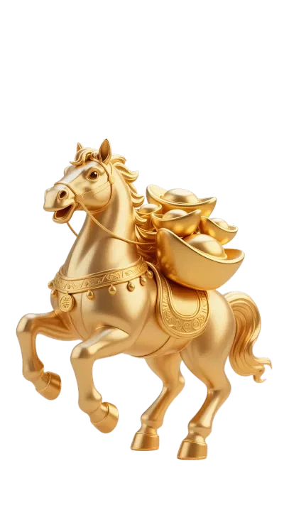 【PNG素材网-png.mixinnet.cn】2026新年新春3d金马元素 (14)