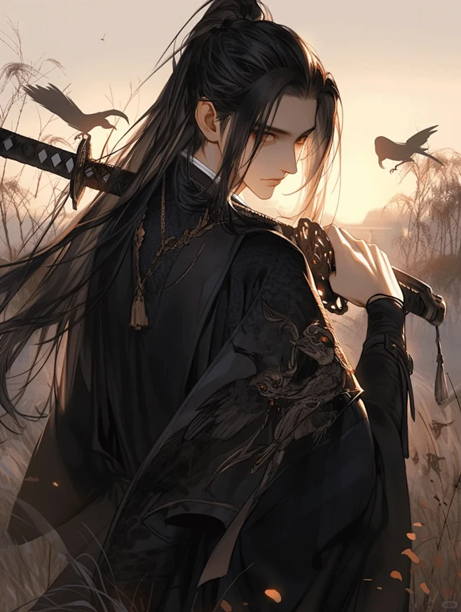 【PNG素材网-png.mixinnet.cn】【可商素材416】古风黄昏剑客_4_沐泠杳_来自小红书网页版