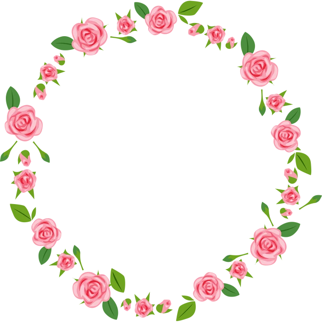 【PNG素材网-png.mixinnet.cn】花框花边花环