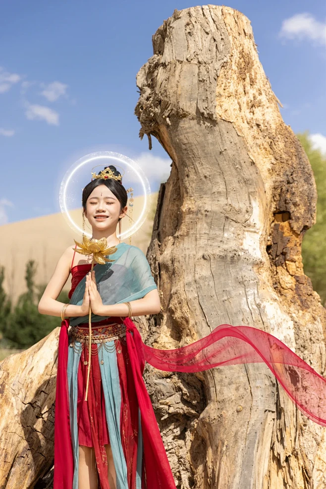 【PNG素材网-png.mixinnet.cn】敦煌｜最火儿童飞天写真‼️ - 小红书