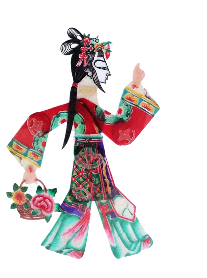 【PNG素材网-png.mixinnet.cn】中国风传统民间艺术国粹皮影纸人复古服饰人物PNG免抠设计PS