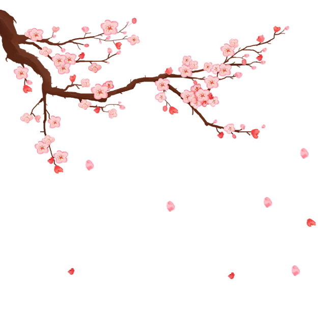 【PNG素材网-png.mixinnet.cn】桃花元素 112