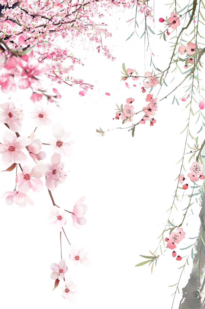 【PNG素材网-png.mixinnet.cn】桃花花卉素材.png