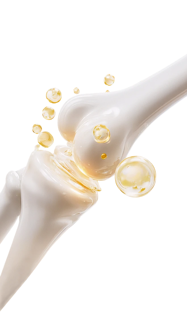 【PNG素材网-png.mixinnet.cn】觅知素材网素材_医疗系列科技感3D关节骨骼+环绕润滑分子元素