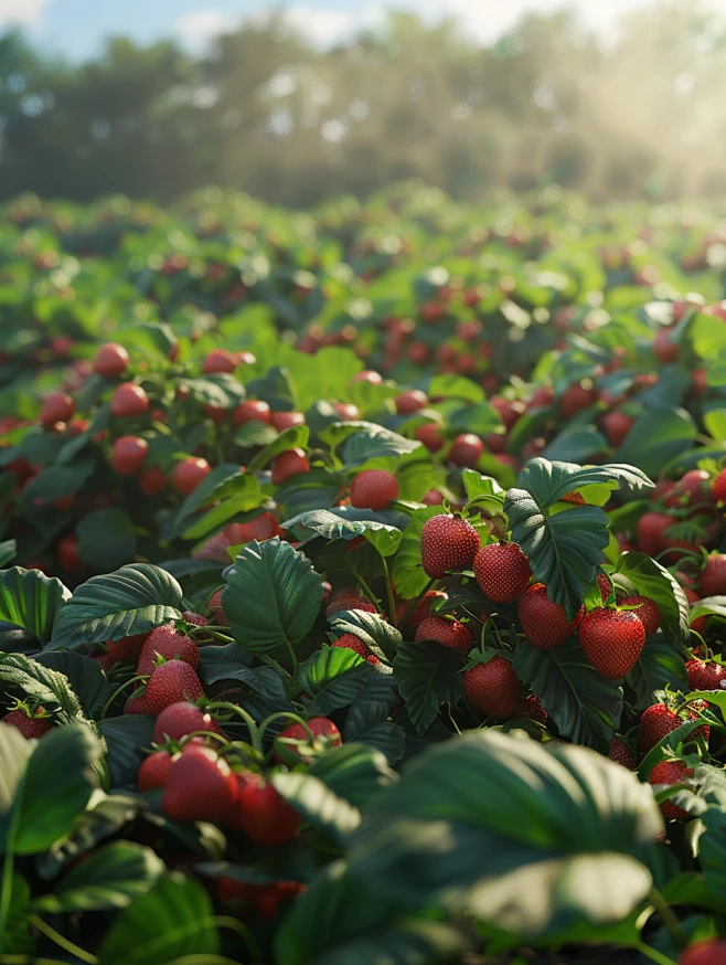 【PNG素材网-png.mixinnet.cn】草莓农场