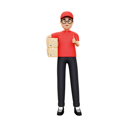 【PNG素材网-png.mixinnet.cn】Delivery person with courier s