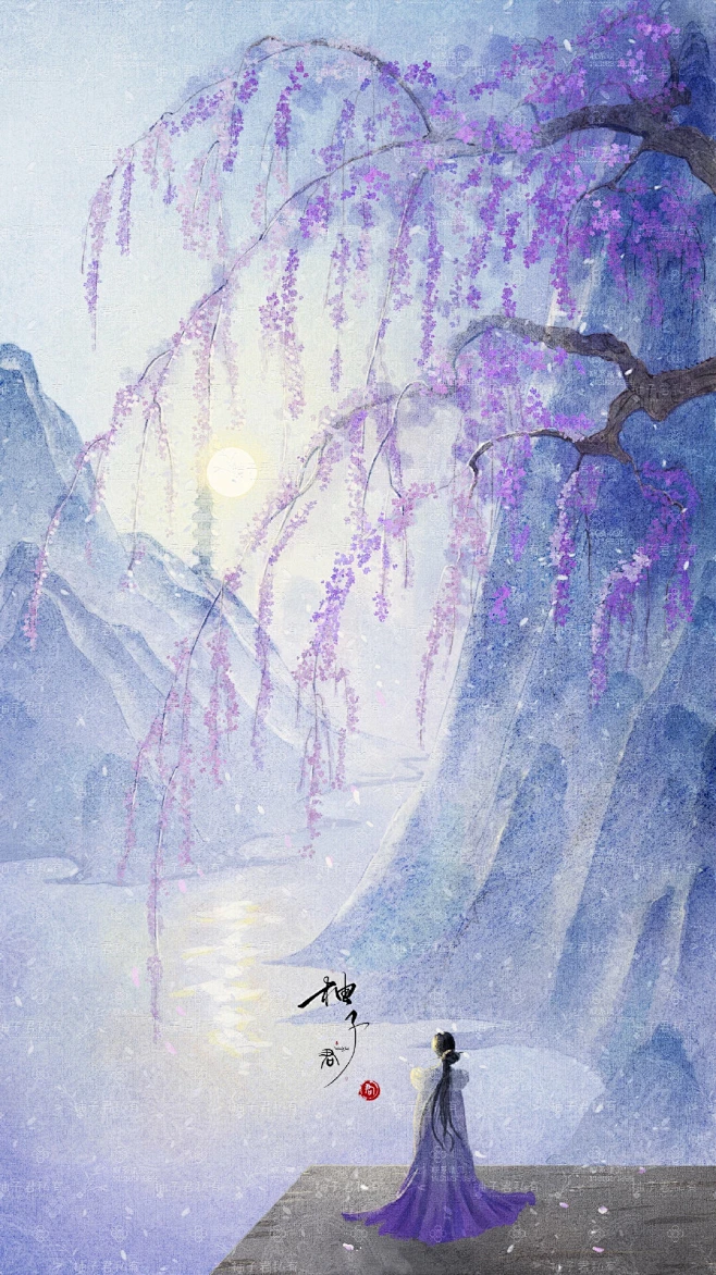 【PNG素材网-png.mixinnet.cn】柚子君  古风  景