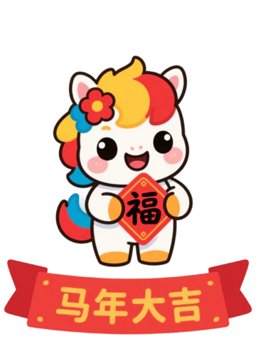 【PNG素材网-png.mixinnet.cn】马年