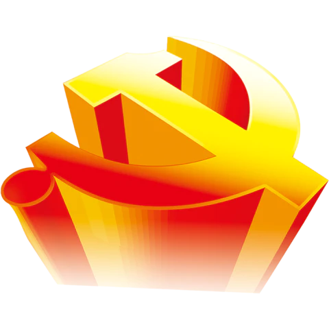 【PNG素材网-png.mixinnet.cn】立体中国共产党党徽标志