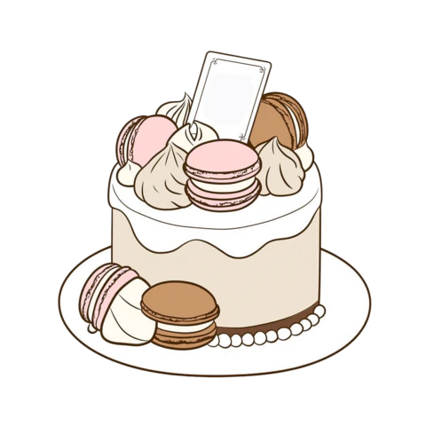 【PNG素材网-png.mixinnet.cn】可爱手绘蛋糕