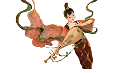 【PNG素材网-png.mixinnet.cn】[PNG素材网]敦煌 飞天 仙女 神话 人物 手绘 传说国风敦煌