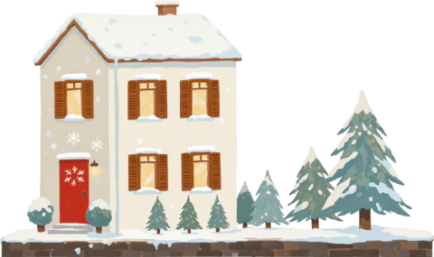 【PNG素材网-png.mixinnet.cn】圣诞小镇