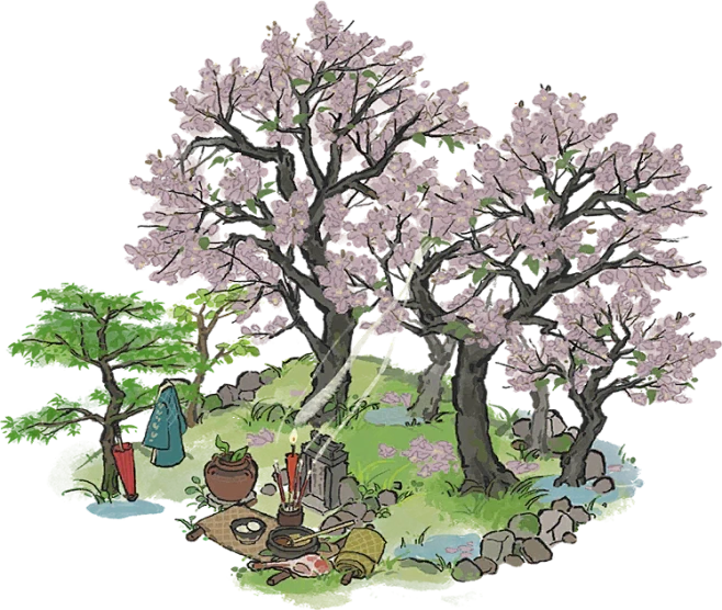 【PNG素材网-png.mixinnet.cn】桐花深处