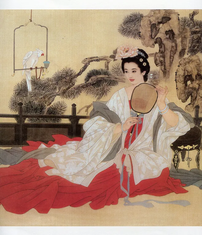 【PNG素材网-png.mixinnet.cn】 王美芳国画工笔画作品 