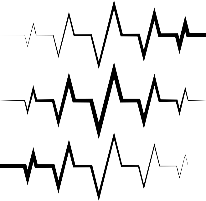 【PNG素材网-png.mixinnet.cn】手绘线条脉冲线心电图检查心脏健康心跳元素插画 (4)