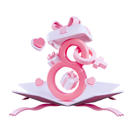 【PNG素材网-png.mixinnet.cn】PNG素材：妇女节礼物