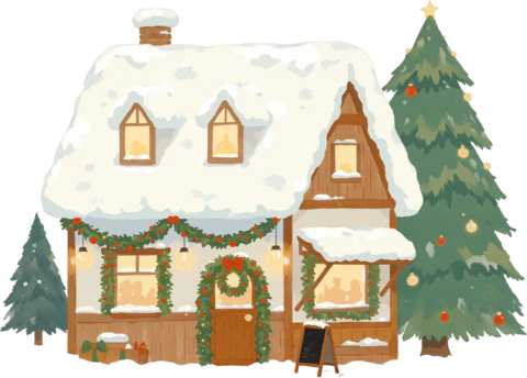 【PNG素材网-png.mixinnet.cn】圣诞小镇