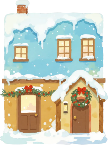 【PNG素材网-png.mixinnet.cn】圣诞小镇