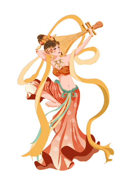 【觅图网-pic.51mitu.com】[觅图网]敦煌 飞天 仙女 神话 人物 手绘 传说国风敦煌