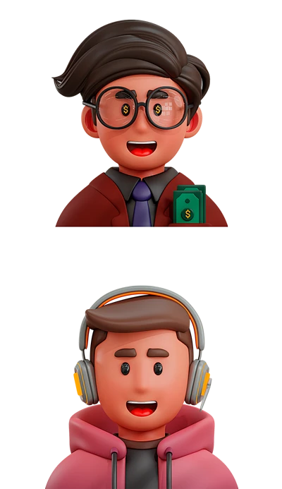 【PNG素材网-png.mixinnet.cn】卡通时尚三维模型人物头像OBJ工程文件素材_PNG：