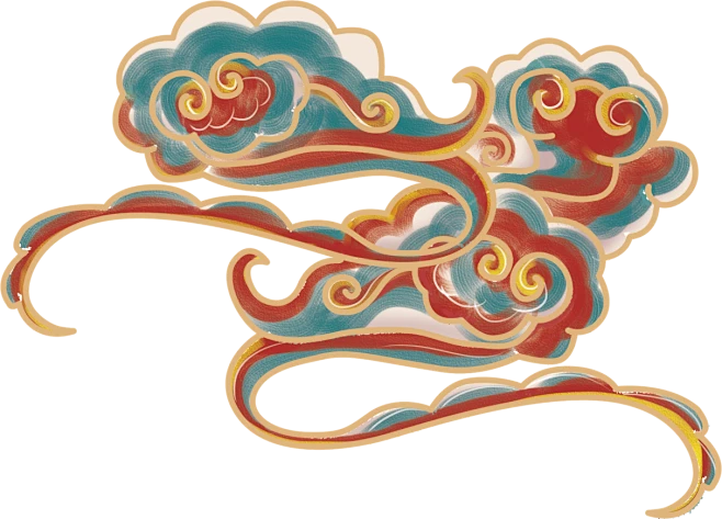 【PNG素材网-png.mixinnet.cn】祥云图案12