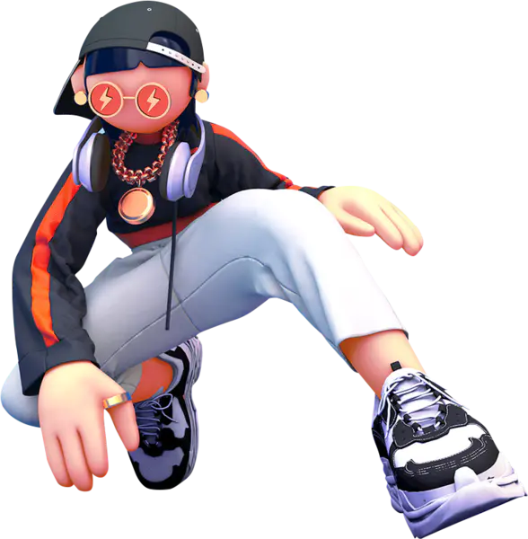 【PNG素材网-png.mixinnet.cn】C4D人物_酷酷的男孩