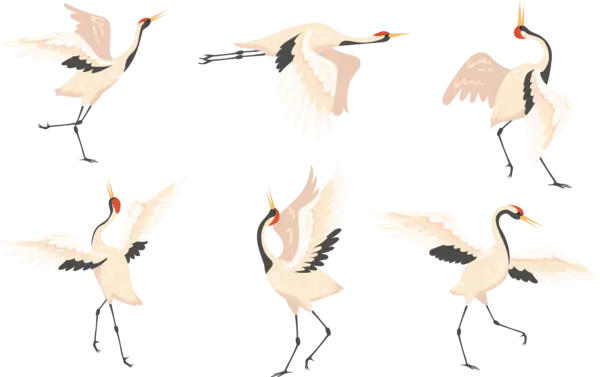 【PNG素材网-png.mixinnet.cn】丹顶鹤模板海报(7641x4798)