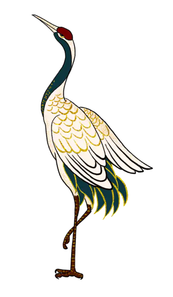 【PNG素材网-png.mixinnet.cn】丹顶鹤模板海报(950x1622)