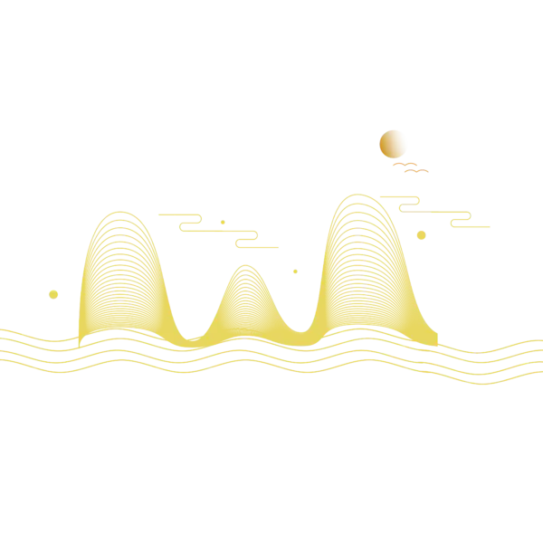 【PNG素材网-png.mixinnet.cn】中式金线中国风山水山峰祥云底纹线稿线条装饰_(4167x4167)