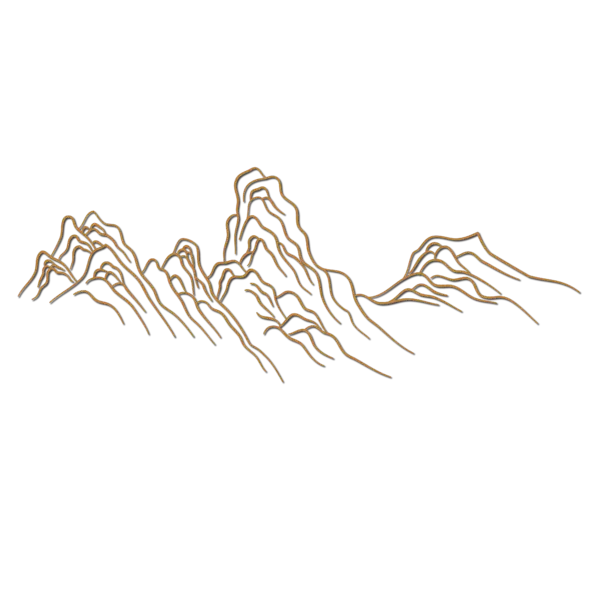 【PNG素材网-png.mixinnet.cn】中式金线中国风山水山峰祥云底纹线稿线条装饰_(4167x4167)