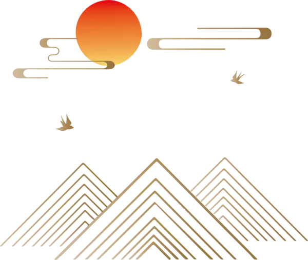 【PNG素材网-png.mixinnet.cn】中式金线中国风山水山峰祥云底纹线稿线条装饰_(3290x2778)