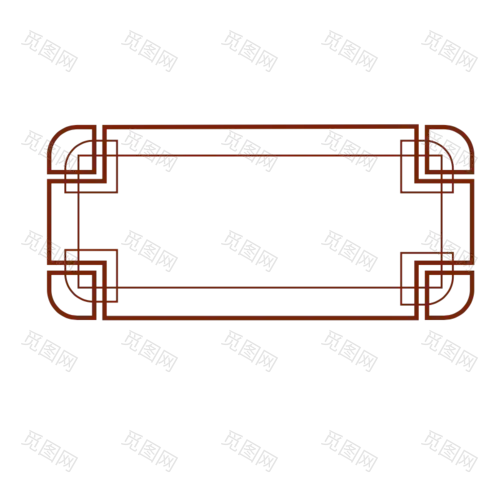 扁平中国风传统边框元素10