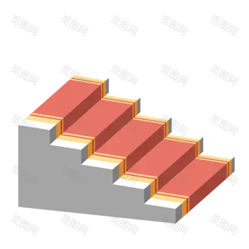 扁平-几何楼梯基础装饰元素2