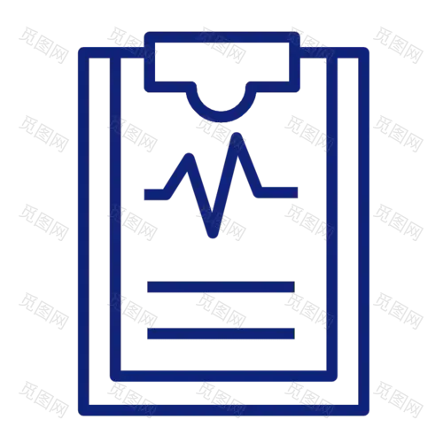 ICON-矢量简约医疗图标-病历