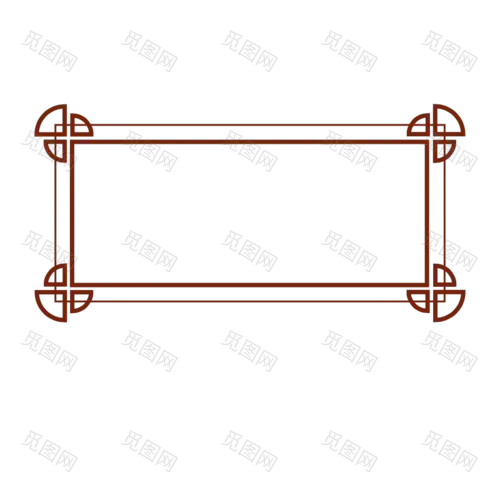 扁平中国风传统边框元素6