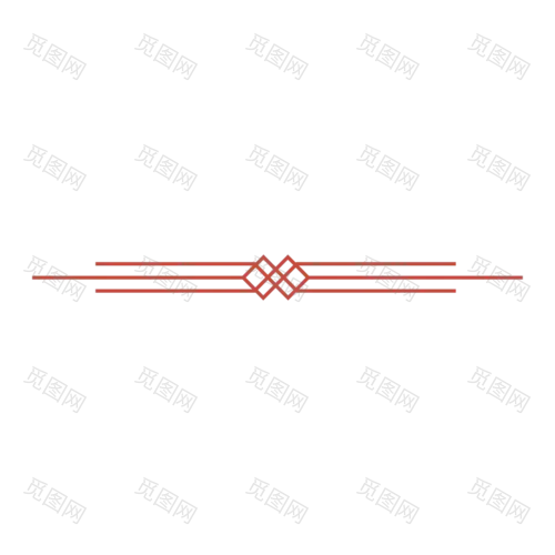 扁平中国风文章分割线元素9